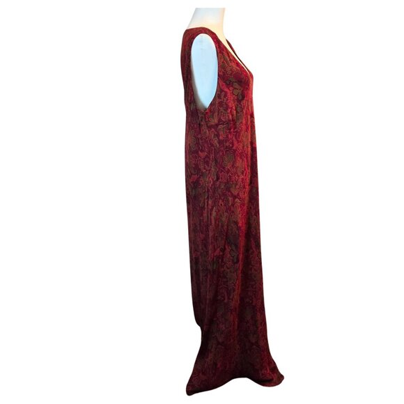 INC. International Concepts Women's Maxi Dress Sz: 20W Floral Red/Green - Picture 3 of 8